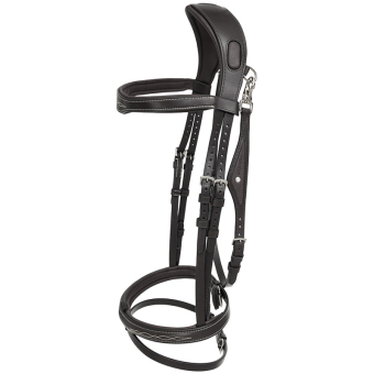 Ready To Ride Bridle with Decorative Stitching Black