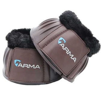 Fleece Rubber Boots Brown C in the group Horse Tack / Leg Protection / Bell Boots at Equinest (SH134FBR-C)
