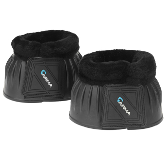 Fleece Rubber Bell Boots Black