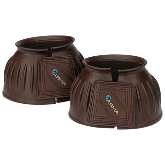 Fleece Rubber Bell Boots Brown