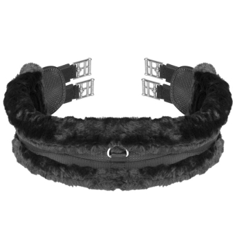 Anatomical Saddle Girth SupaFleece Black