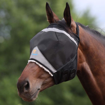 Fly Mask without Ears Black/Gray