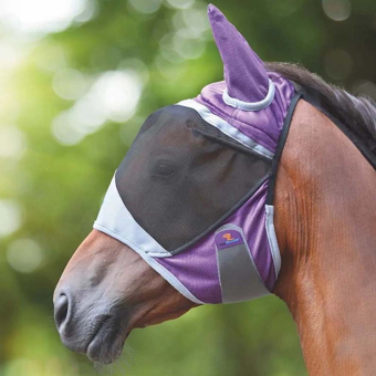 Fly Mask Deluxe with Ears Purple