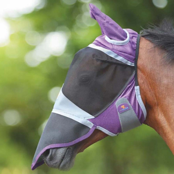 Fly Mask with Ears & Nose Purple