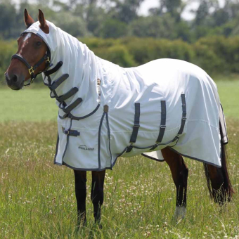Sweet Itch & Fly Rug Highlander Plus White/Grey