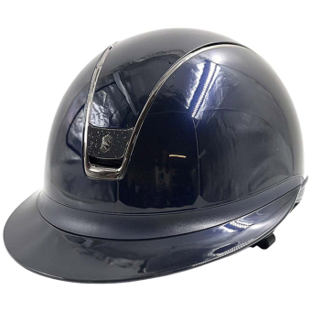 Riding Helmet Miss Shield 2.0 Glossy Crystal Blazon Navy Blue