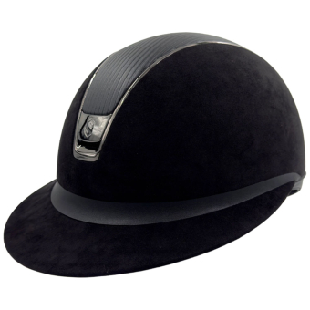 Riding Helmet Miss Shield 2.0 Alcantara Leather Black