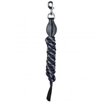 Nylon/Leather Lead Rope WC Blue/Black