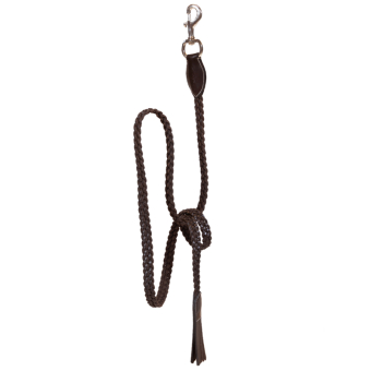 Leather Halter Plaited WBD Brown