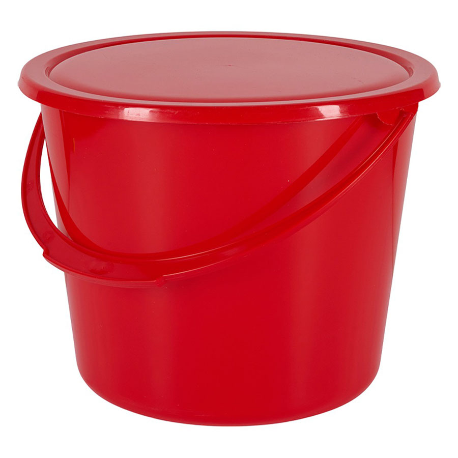 Horse Guard Bucket with Lid HG Red → Equinest