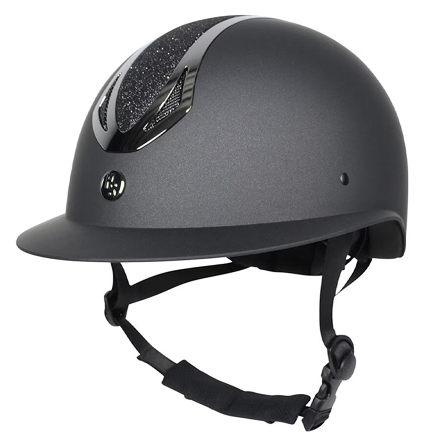 Hansbo Sport Riding Helmet HS Victory Glimmer Black → Equinest