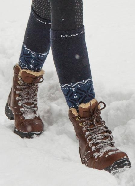 Winter Jodhpur Boots Snowy River Lace Brown