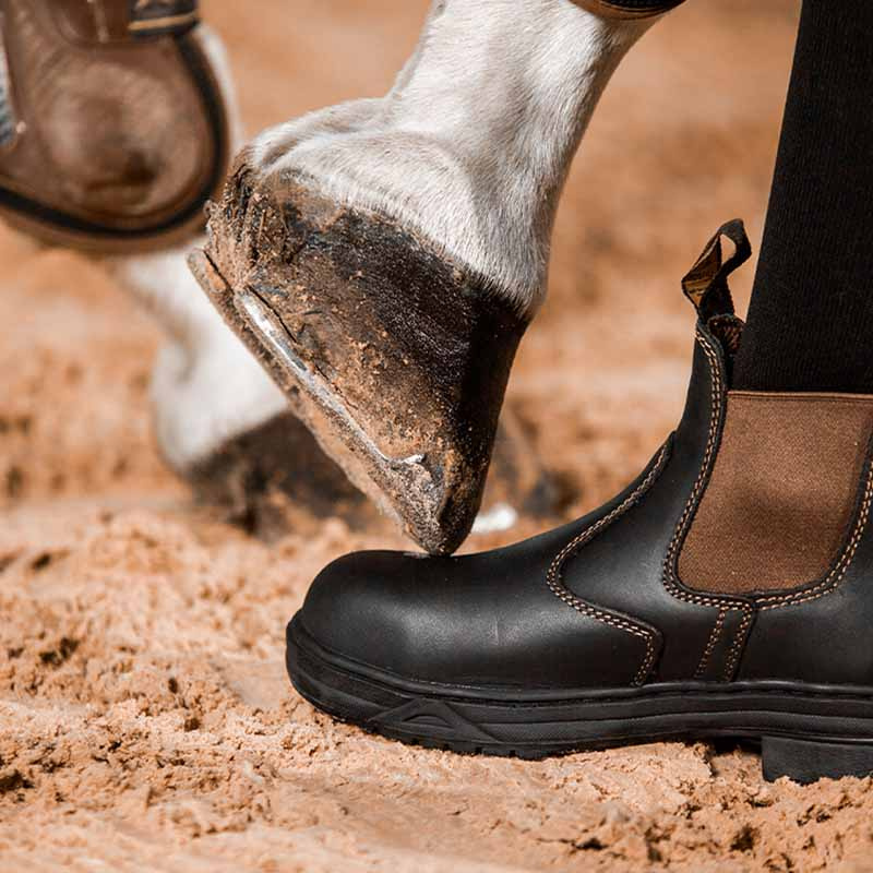 Jodhpur Protective Steel Toe Black/Brown