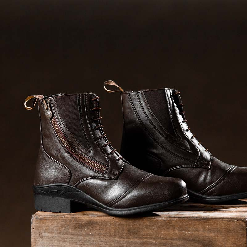 Jodhpur Boots Veganza Side Zip Paddock Brown 