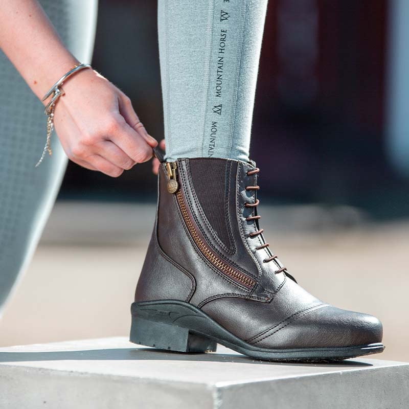 Jodhpur Boots Veganza Side Zip Paddock Brown 