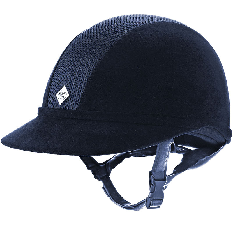 Riding Helmet SP8 Plus Micro-suede Navy