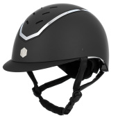 Riding Helmet Kylo Matte Black/Silver Riding Helmet Kylo Matte Black/Silver
