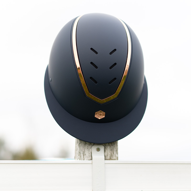 Riding Helmet MIPS Kylo Matte Wide Peak Navy/Rose Gold
