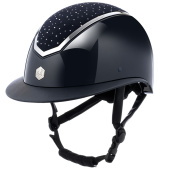Riding Helmet Kylo Gloss Wide Peak Crystal Navy/Brown Riding Helmet Kylo Gloss Wide Peak Crystal Navy/Brown
