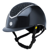 Riding Helmet MIPS Kylo Gloss Crystal Navy/Brown Riding Helmet MIPS Kylo Gloss Crystal Navy/Brown