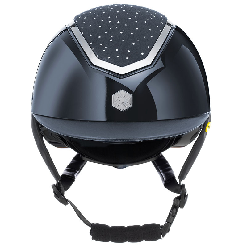 Riding Helmet MIPS Kylo Gloss Crystal Navy/Brown
