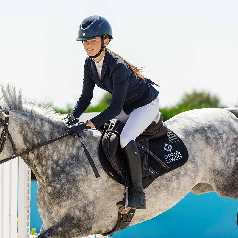 Riding Helmet MIPS Kylo Gloss Crystal Navy/Brown