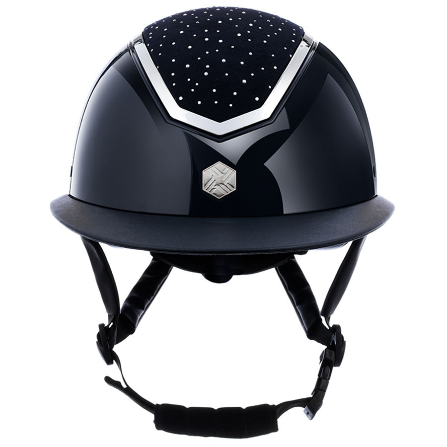 Riding Helmet MIPS Kylo Gloss Wide Peak Crystal Navy/Brown