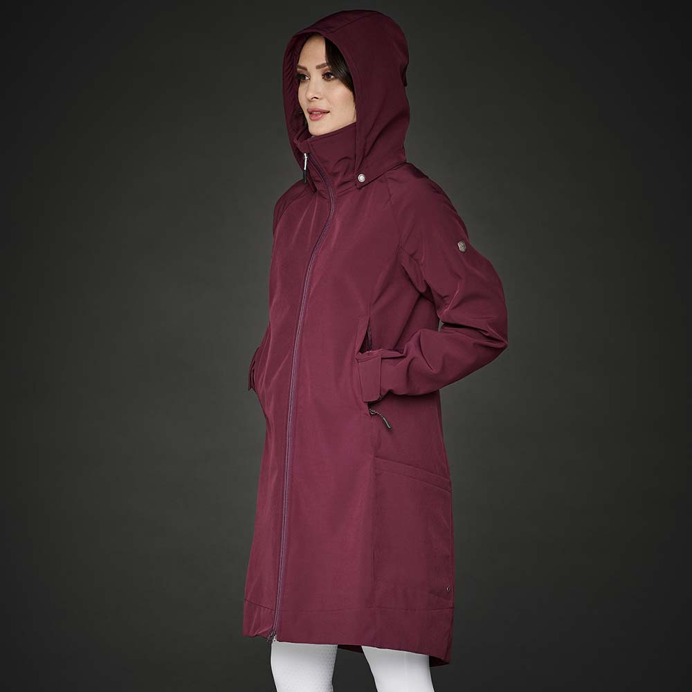 Riding Coat Stella Softshell Parka Burgundy