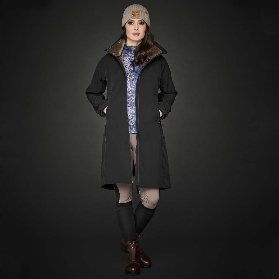 Riding Coat Stella Softshell Parka Black