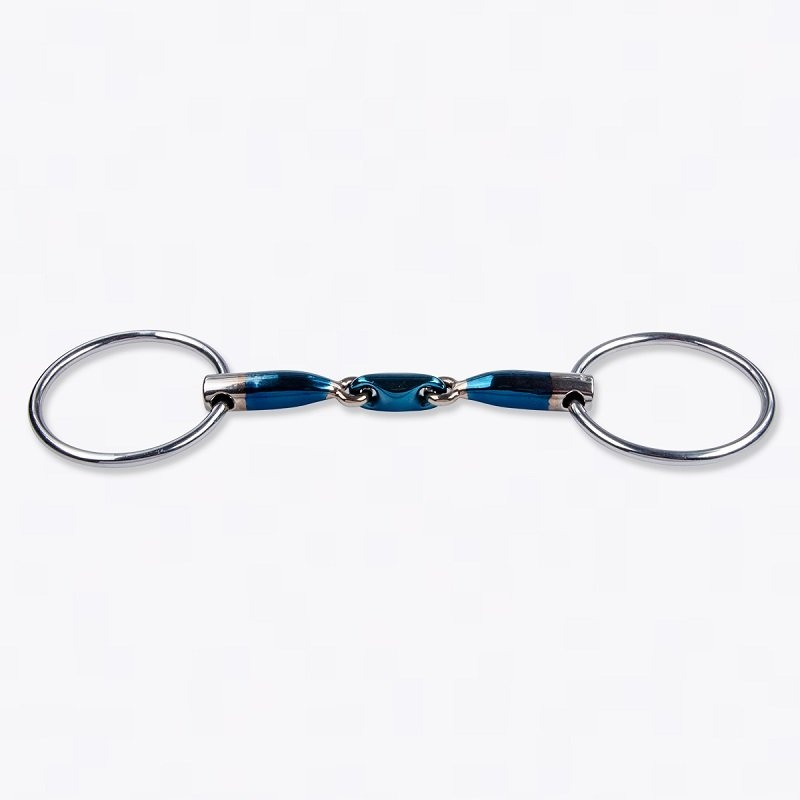 Sweet Iron Double Jointed Loose Ring Snaffle