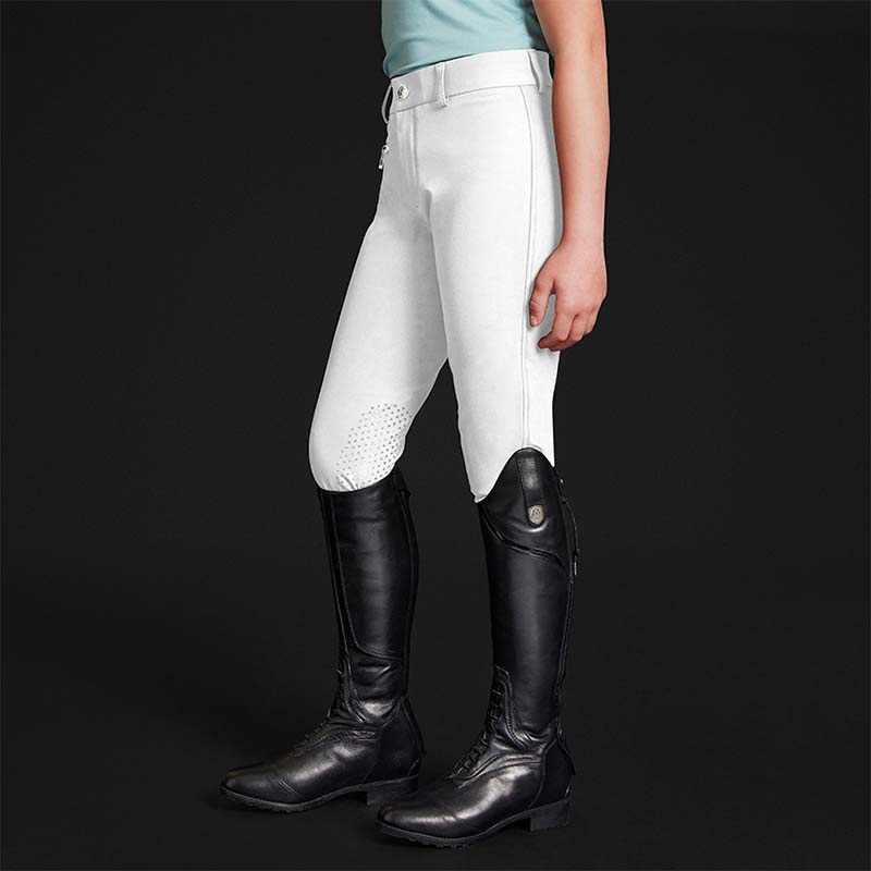 Children's Riding Breeches Crown White
