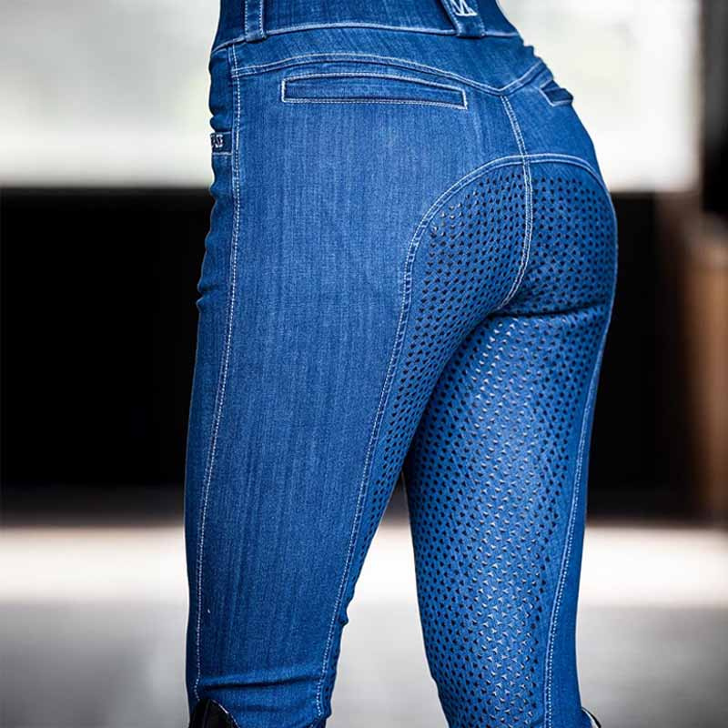 Riding Breeches Dream Denim Full Seat Blue