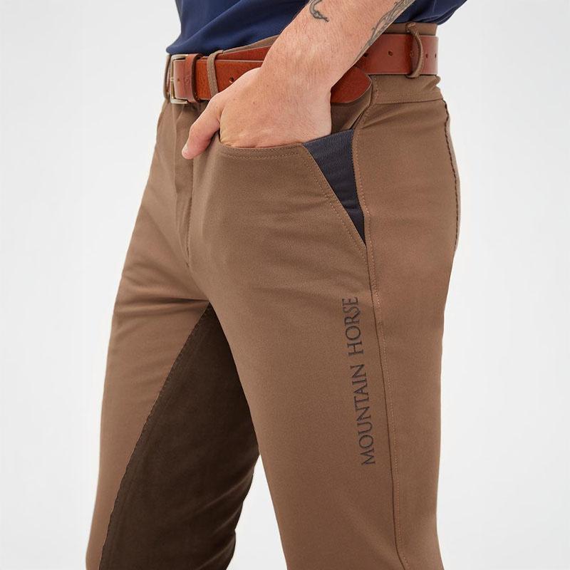 Men's Riding Breeches Baldur Jodhpurs Full Grip Taupe