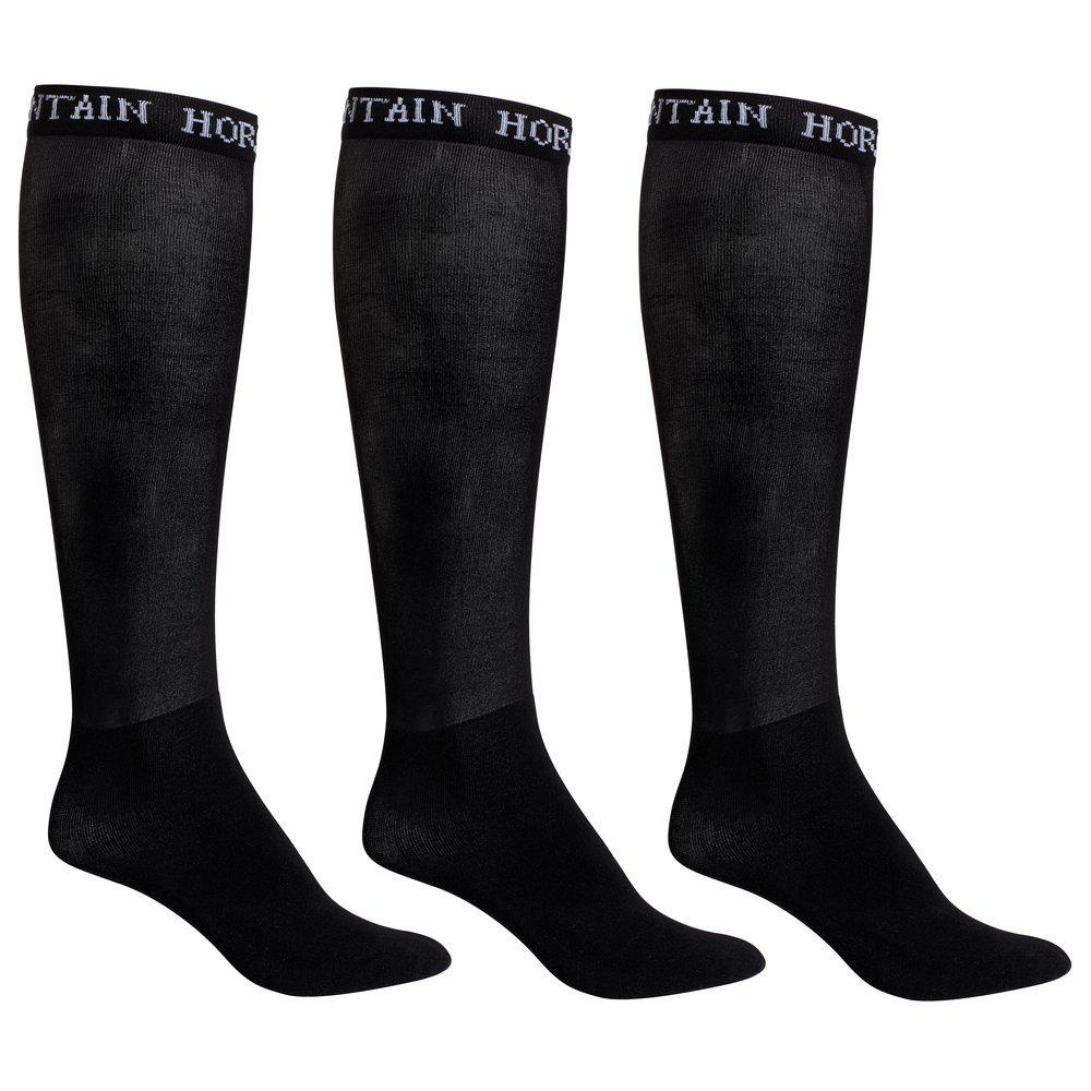 Boot Socks 3-pack Black