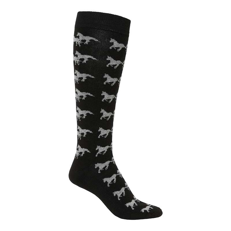 Children's Riding Socks Running Horse Navy