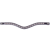 Browband E-Logo & White Crystals Black/Silver Browband E-Logo & White Crystals Black/Silver