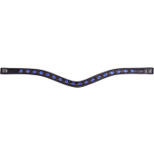 Browband E-Logo & Blue/Black Crystals Black/Silver Browband E-Logo & Blue/Black Crystals Black/Silver