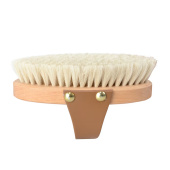 Goat Hair Brush with Leather Strap Brown Goat Hair Brush with Leather Strap Brown
