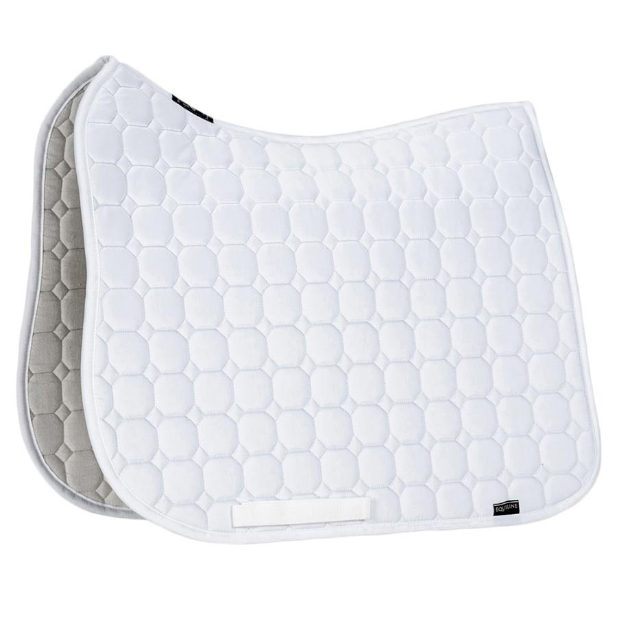 Dressage Saddle Pad Octagon White