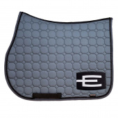 Saddle Pad E-logo Grey Glitter Black/0White