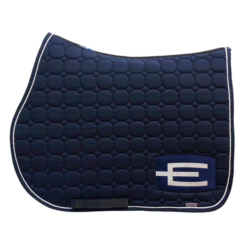 Saddle Pad E-logo Navy Navy/Silver