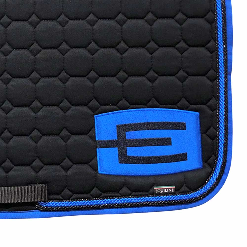Saddle Pad E-logo Black Blue/Black