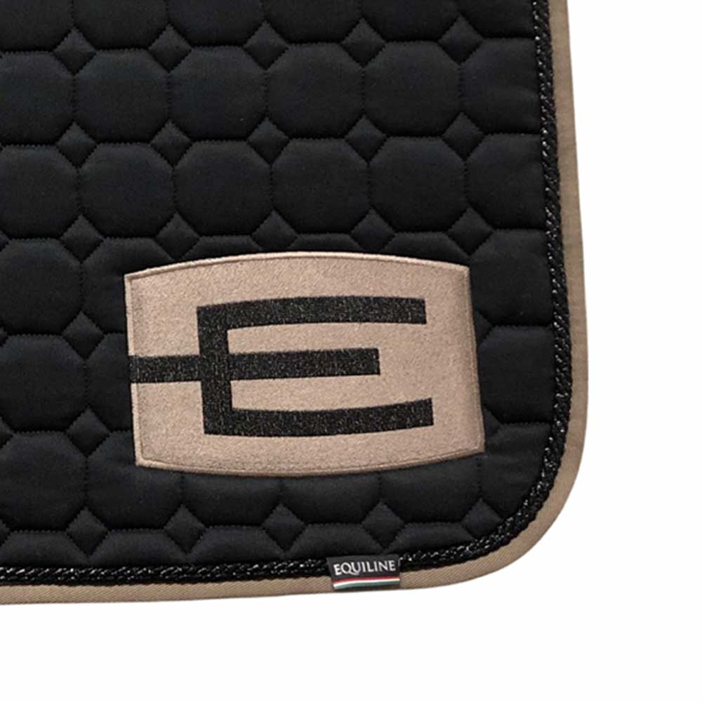 Saddle Pad E-logo Black Cappuccino/Black