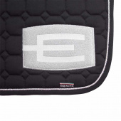 Saddle Pad E-logo Black Silver/White0/Silver