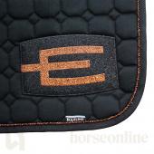 Saddle Pad E-logo Black Black/Bronze