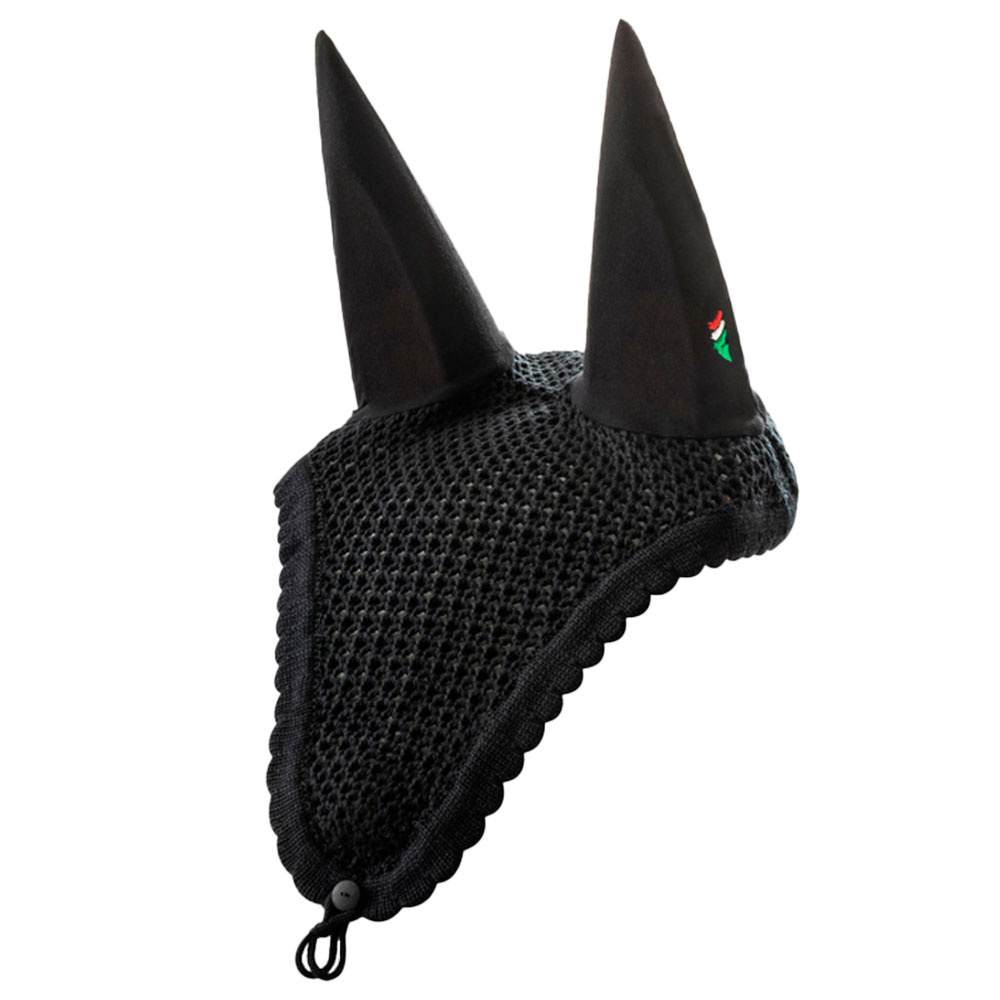 Long Fly Ear Bonnet Loop Black