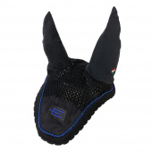 Ear Bonnet E-logo Black Black/Blue