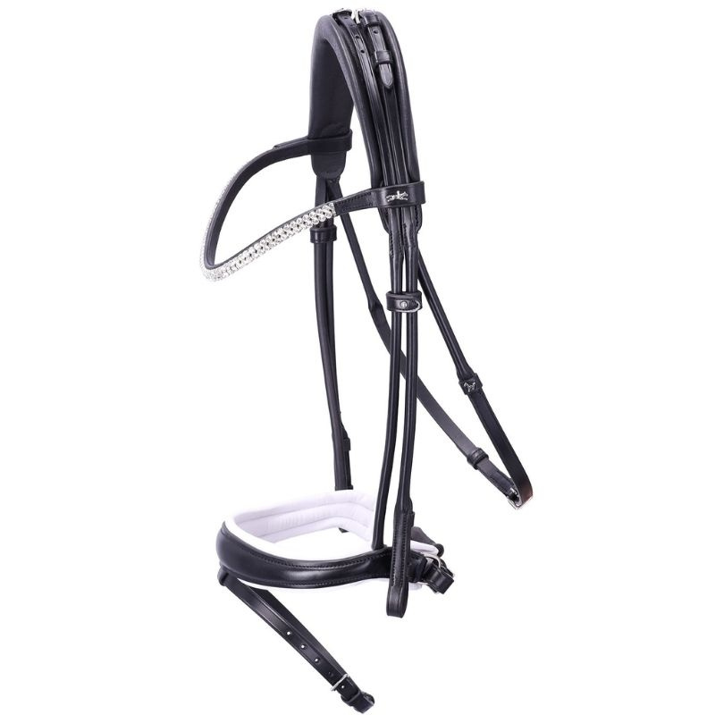 Dressage Bridle Isabell Werth Satchmo Black/White