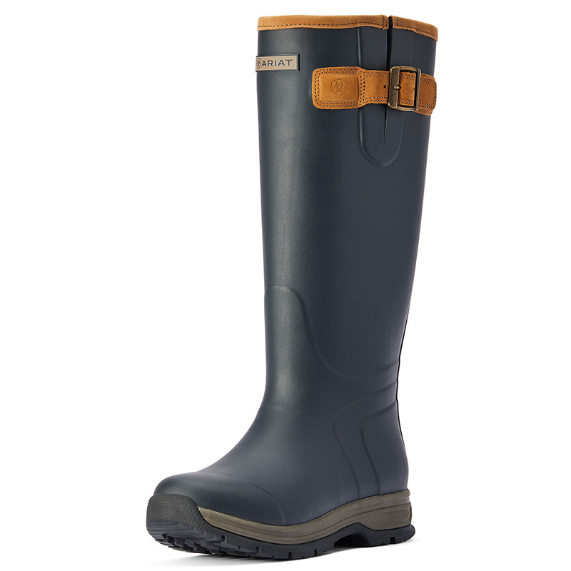 Insulated Rubber Boots Burford Navy