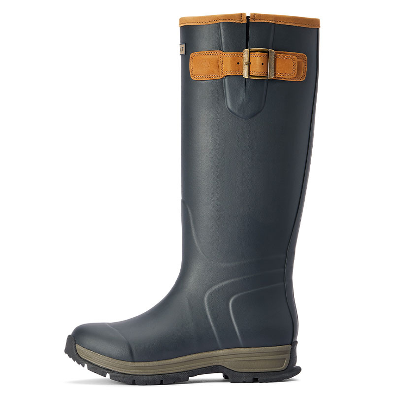Insulated Rubber Boots Burford Navy
